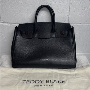 Teddy Blake Black Leather Handbag